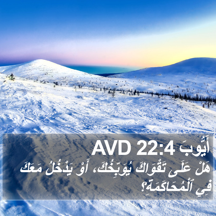 أَيُّوبَ 22:4 AVD Bible Study