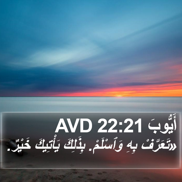 أَيُّوبَ 22:21 AVD Bible Study