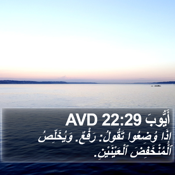 أَيُّوبَ 22:29 AVD Bible Study