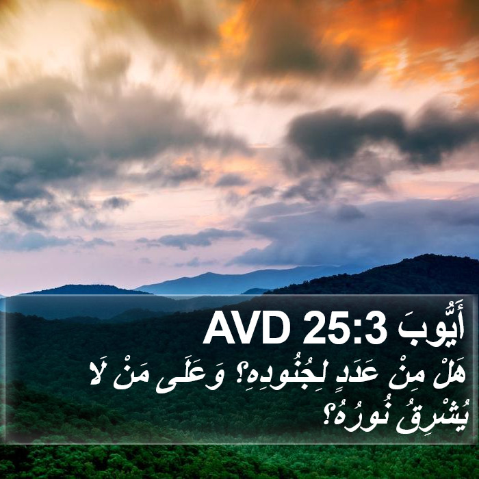 أَيُّوبَ 25:3 AVD Bible Study