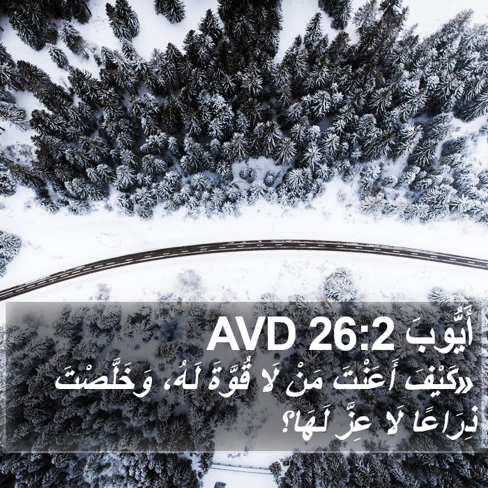 أَيُّوبَ 26:2 AVD Bible Study