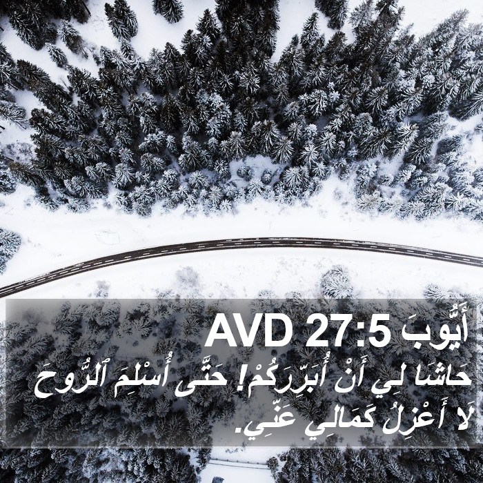 أَيُّوبَ 27:5 AVD Bible Study