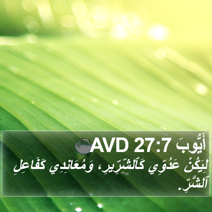 أَيُّوبَ 27:7 AVD Bible Study