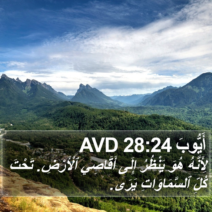 أَيُّوبَ 28:24 AVD Bible Study