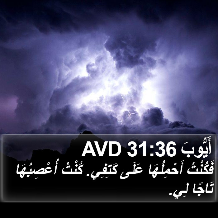 أَيُّوبَ 31:36 AVD Bible Study