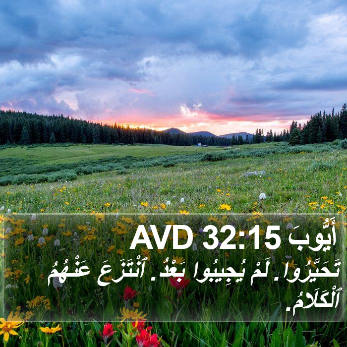 أَيُّوبَ 32:15 AVD Bible Study