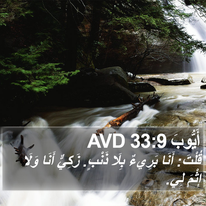 أَيُّوبَ 33:9 AVD Bible Study