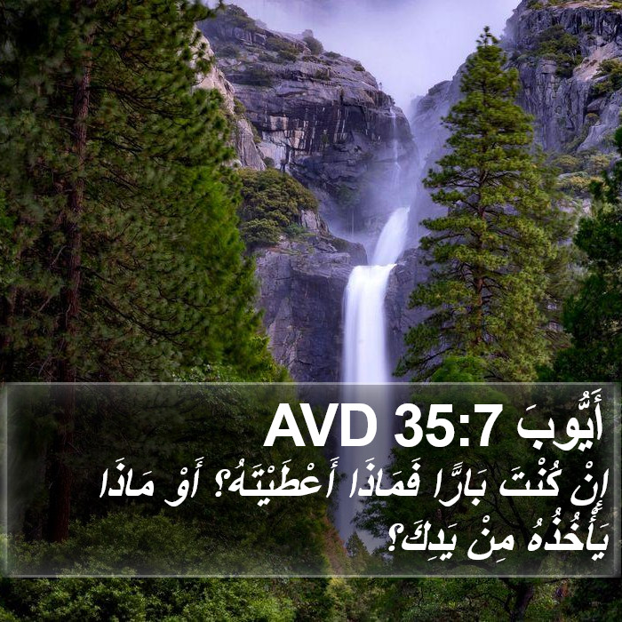 أَيُّوبَ 35:7 AVD Bible Study