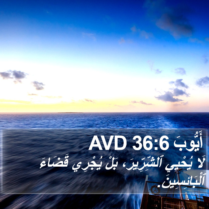 أَيُّوبَ 36:6 AVD Bible Study