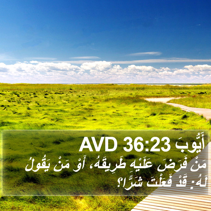 أَيُّوبَ 36:23 AVD Bible Study