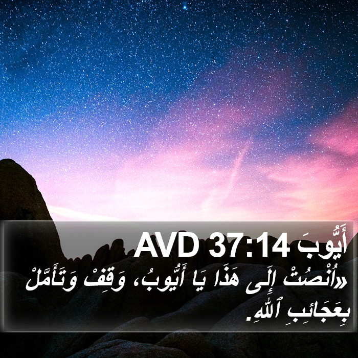 أَيُّوبَ 37:14 AVD Bible Study