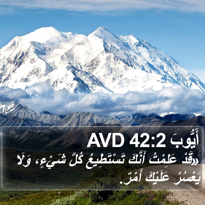 أَيُّوبَ 42:2 AVD Bible Study