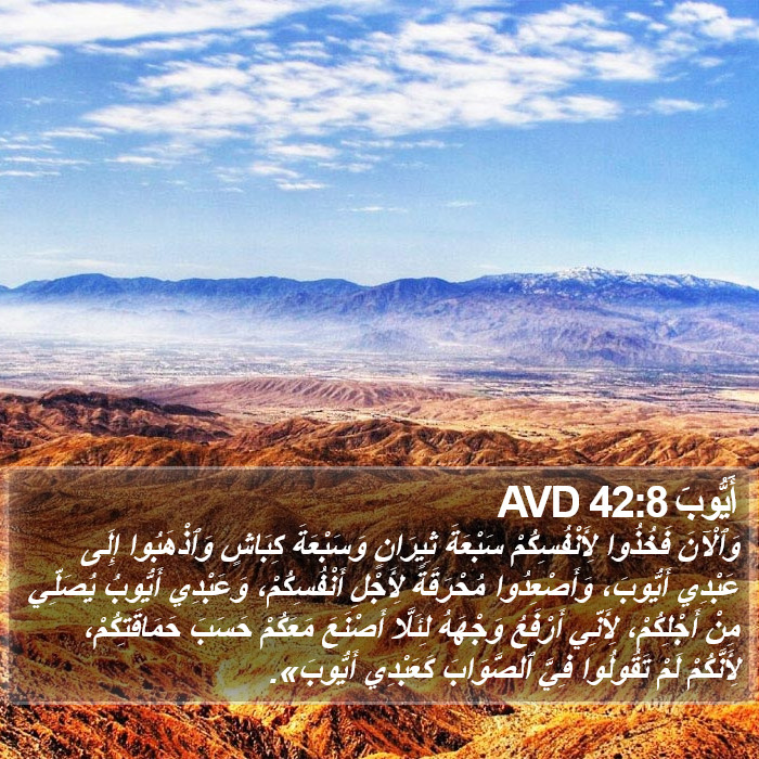 أَيُّوبَ 42:8 AVD Bible Study