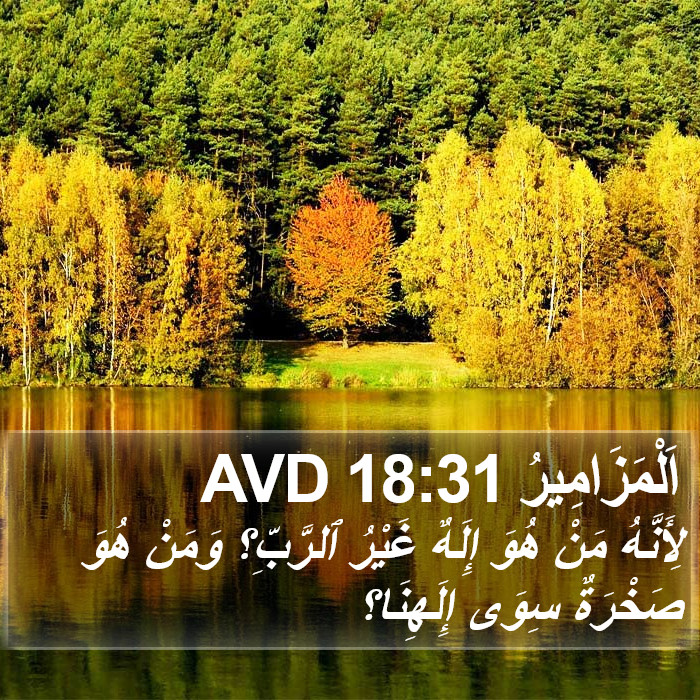 اَلْمَزَامِيرُ 18:31 AVD Bible Study