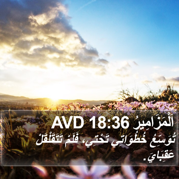 اَلْمَزَامِيرُ 18:36 AVD Bible Study