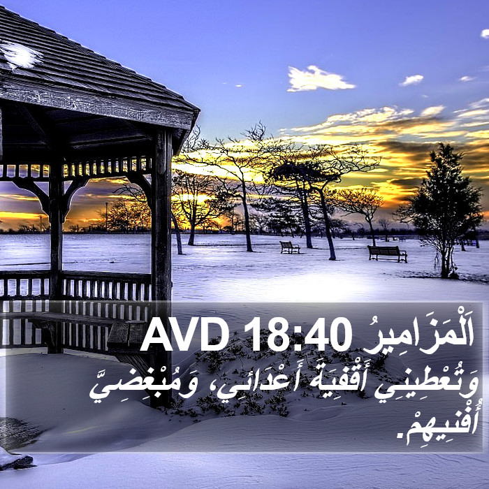 اَلْمَزَامِيرُ 18:40 AVD Bible Study
