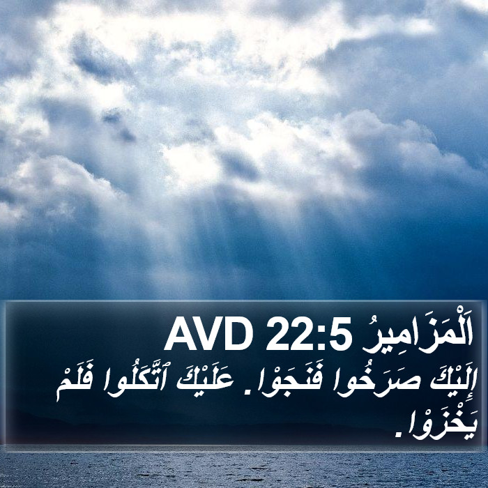 اَلْمَزَامِيرُ 22:5 AVD Bible Study