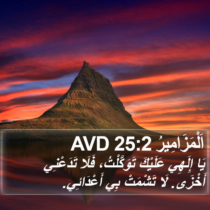 اَلْمَزَامِيرُ 25:2 AVD Bible Study