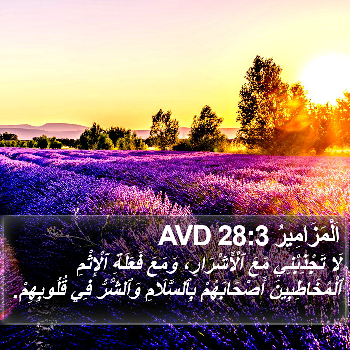 اَلْمَزَامِيرُ 28:3 AVD Bible Study