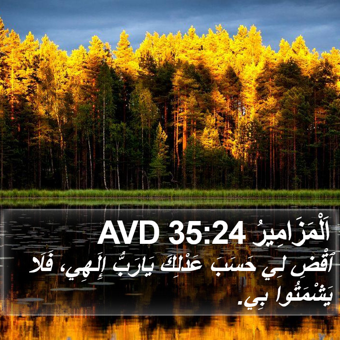 اَلْمَزَامِيرُ 35:24 AVD Bible Study