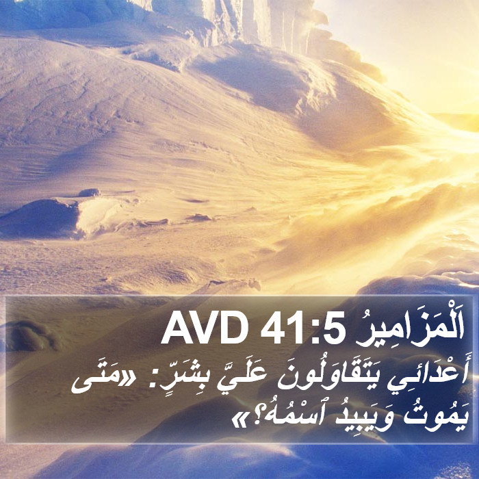 اَلْمَزَامِيرُ 41:5 AVD Bible Study