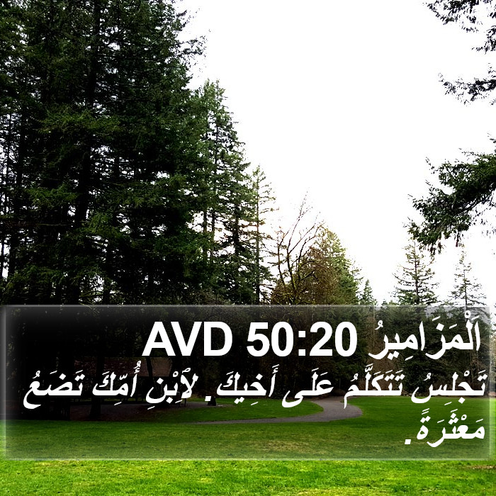 اَلْمَزَامِيرُ 50:20 AVD Bible Study