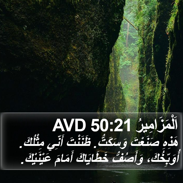 اَلْمَزَامِيرُ 50:21 AVD Bible Study