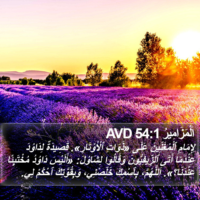 اَلْمَزَامِيرُ 54:1 AVD Bible Study