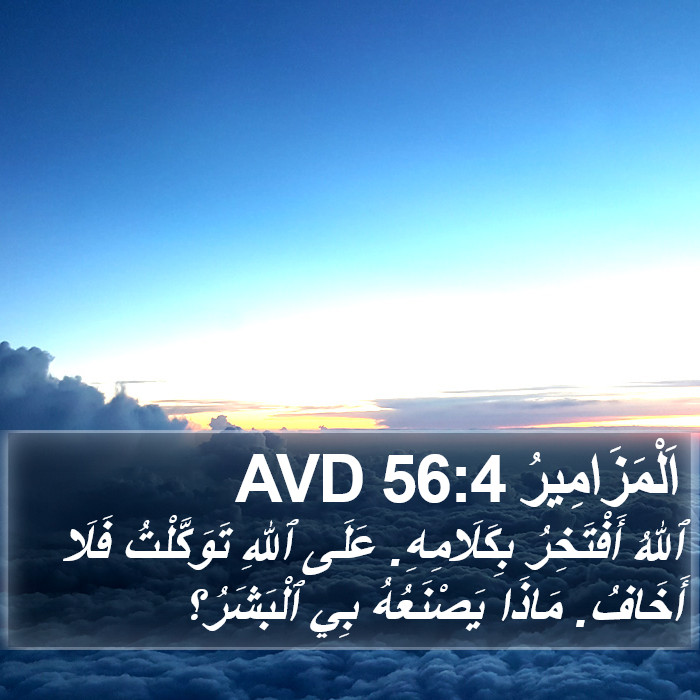 اَلْمَزَامِيرُ 56:4 AVD Bible Study