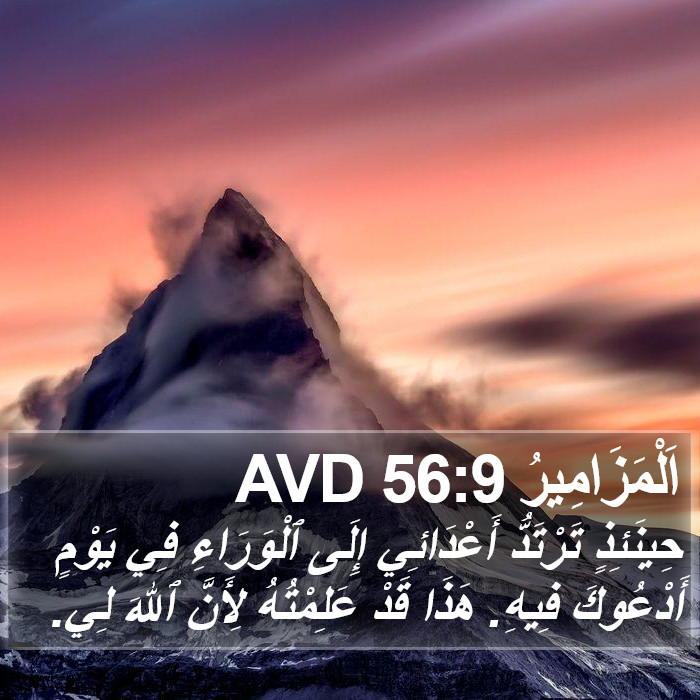 اَلْمَزَامِيرُ 56:9 AVD Bible Study