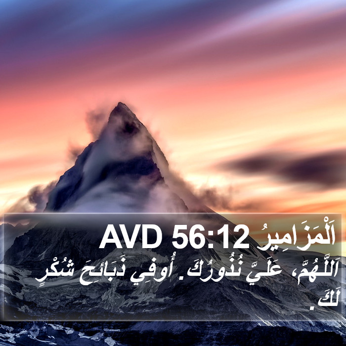 اَلْمَزَامِيرُ 56:12 AVD Bible Study