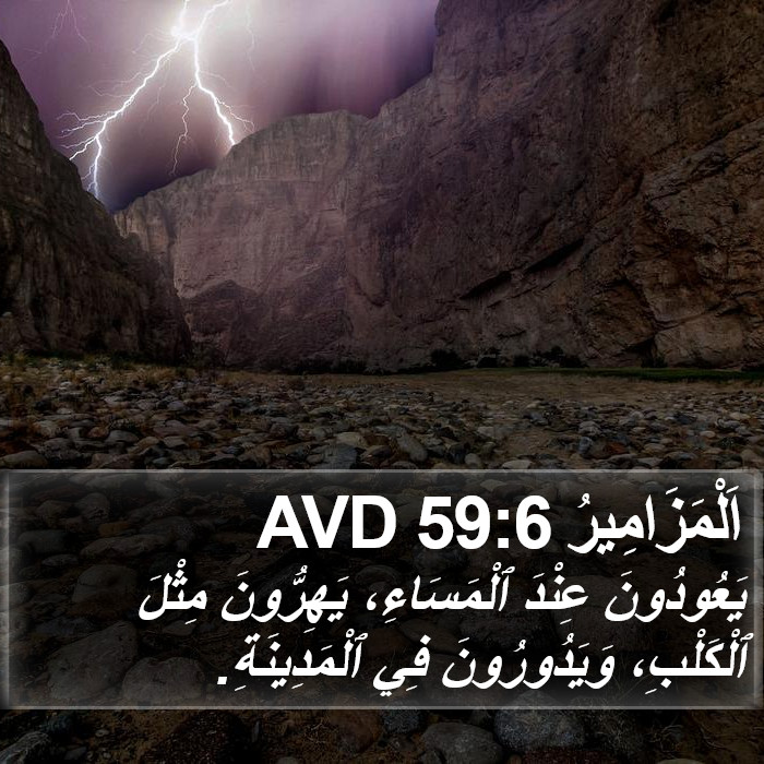 اَلْمَزَامِيرُ 59:6 AVD Bible Study