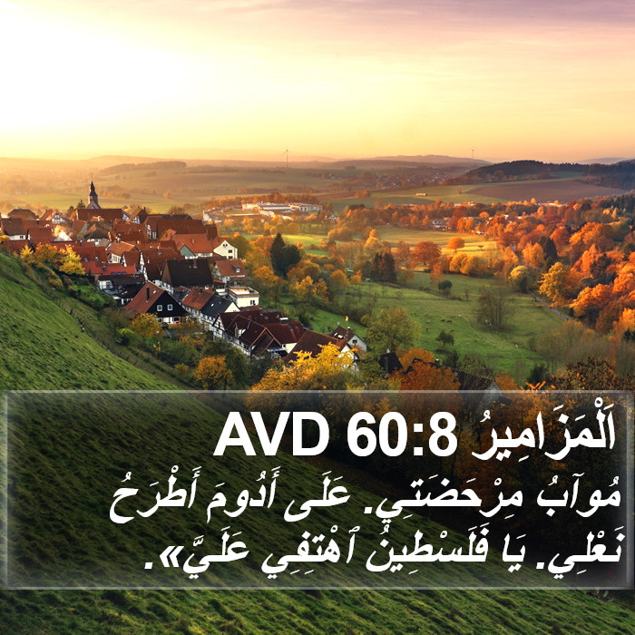 اَلْمَزَامِيرُ 60:8 AVD Bible Study