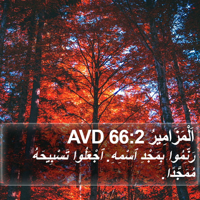 اَلْمَزَامِيرُ 66:2 AVD Bible Study