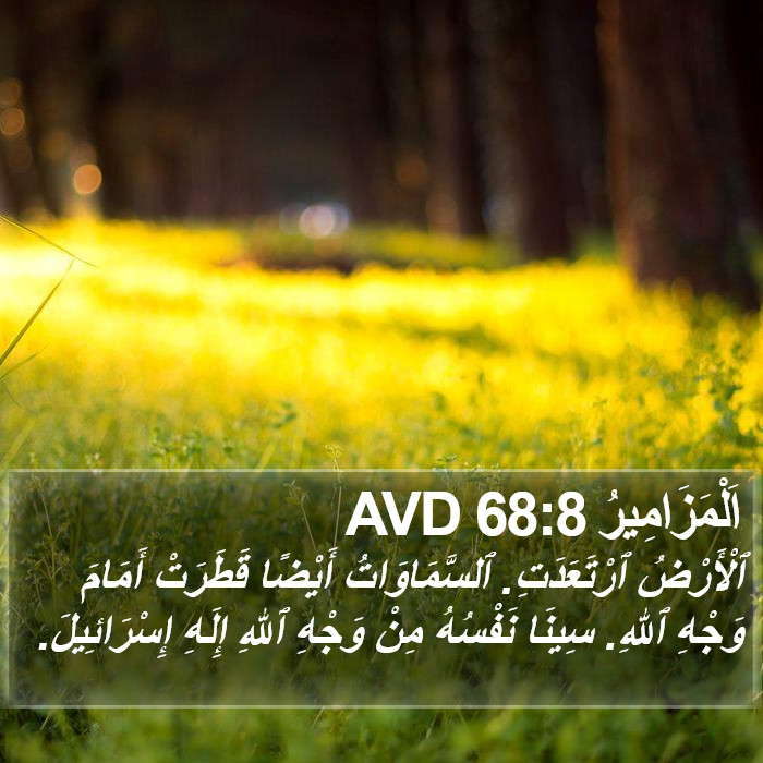 اَلْمَزَامِيرُ 68:8 AVD Bible Study