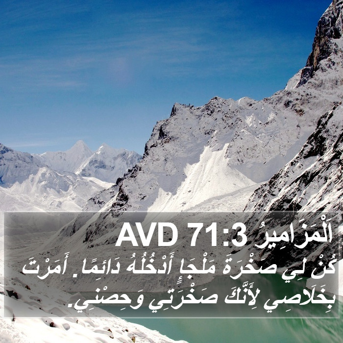 اَلْمَزَامِيرُ 71:3 AVD Bible Study