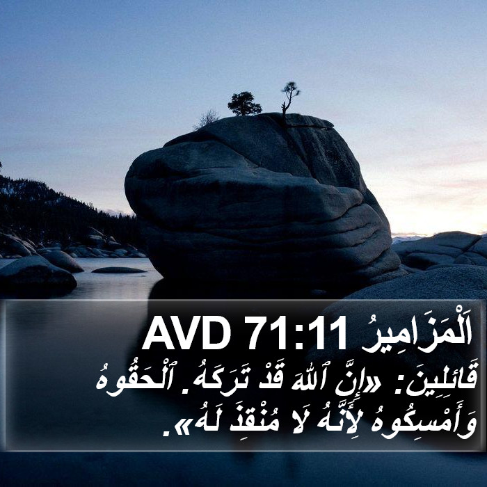 اَلْمَزَامِيرُ 71:11 AVD Bible Study