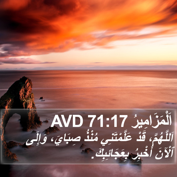 اَلْمَزَامِيرُ 71:17 AVD Bible Study