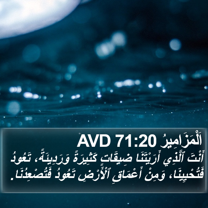 اَلْمَزَامِيرُ 71:20 AVD Bible Study