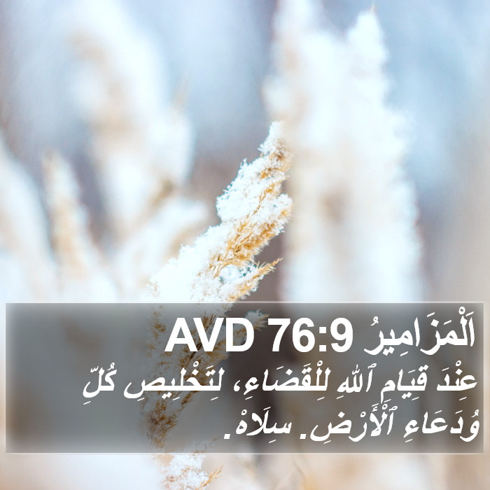 اَلْمَزَامِيرُ 76:9 AVD Bible Study