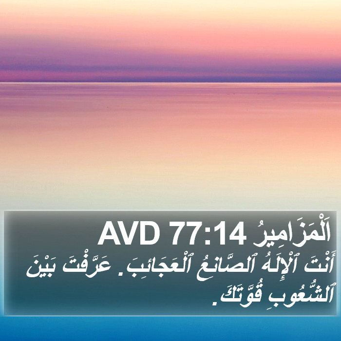 اَلْمَزَامِيرُ 77:14 AVD Bible Study