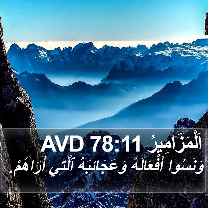 اَلْمَزَامِيرُ 78:11 AVD Bible Study