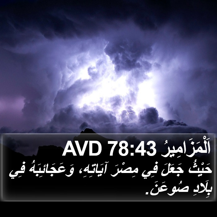 اَلْمَزَامِيرُ 78:43 AVD Bible Study