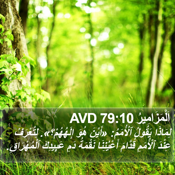 اَلْمَزَامِيرُ 79:10 AVD Bible Study