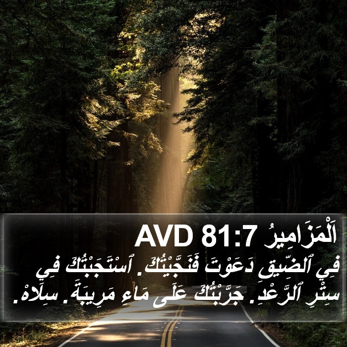 اَلْمَزَامِيرُ 81:7 AVD Bible Study