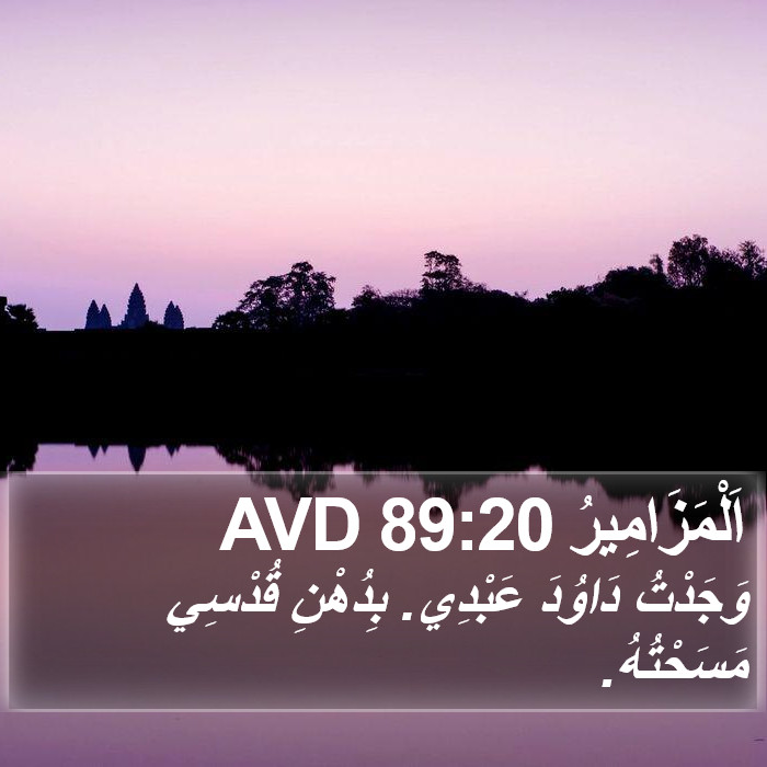 اَلْمَزَامِيرُ 89:20 AVD Bible Study