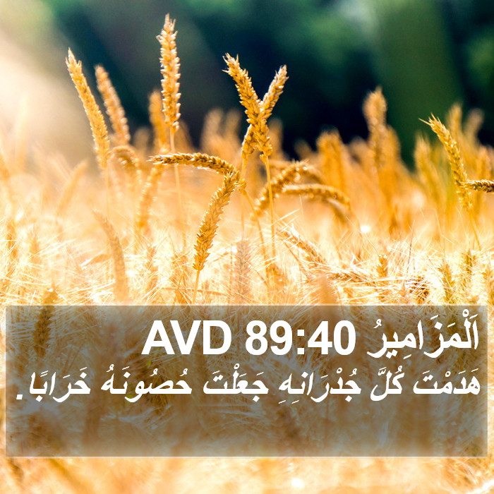 اَلْمَزَامِيرُ 89:40 AVD Bible Study