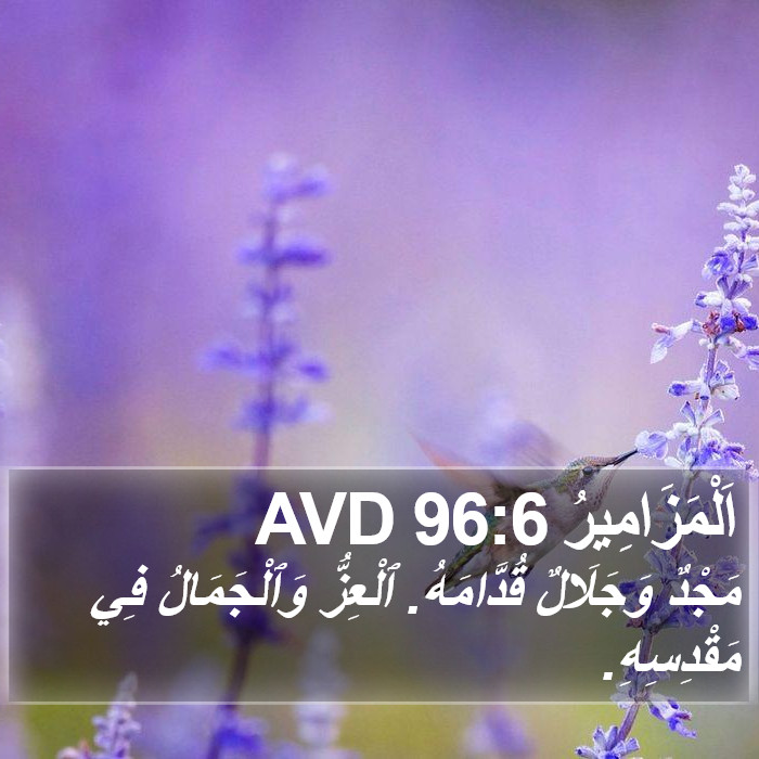 اَلْمَزَامِيرُ 96:6 AVD Bible Study