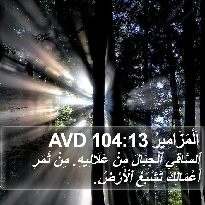اَلْمَزَامِيرُ 104:13 AVD Bible Study