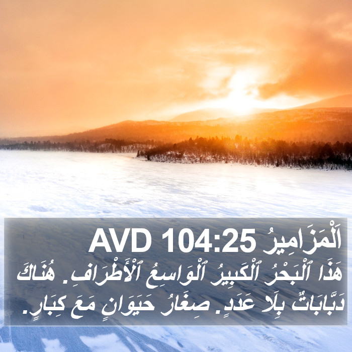 اَلْمَزَامِيرُ 104:25 AVD Bible Study